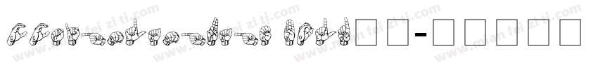 CCSignLanguage Bold下载字体转换